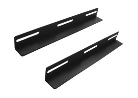 Рельса  L  для шкафа глубиной 800 (500-520*37*37) чёрная (2 шт)
