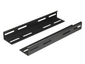 Рельса  L  для шкафа глубиной 600 (320-350*37*37) чёрная (2 шт)