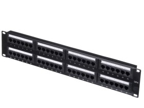 Патч-панель UTP, 19, 48 портов RJ45, cat.6, 2U, Krone Type, L