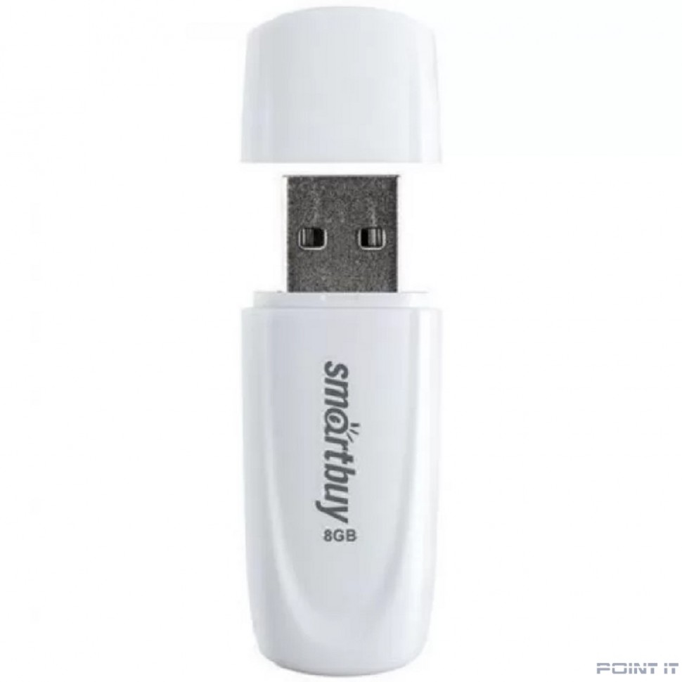 Smartbuy USB Drive 8GB Scout White (SB008GB2SCW) UFD 2.0