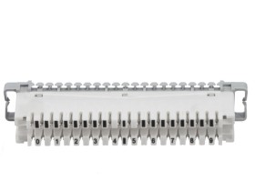 Плинт ТК размык., ABS, 10 пар, медь, нумерация (0-9), бело-серый NETKO Optima SB