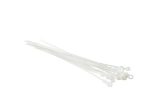 Стяжка нейлоновая 200*4 / 50 шт под винт (белая), NETKO Optima