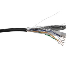 Кабель FTP4 cat.5е, одножильный, 305м, Cu, наружный, Проходит Fluke тест, черный, NETKO Optima Gold