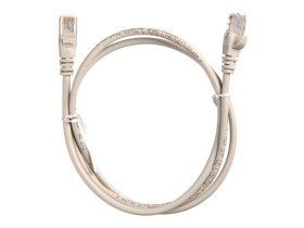 !Патч-корд UTP4 cat.5e, 1.0м, ВС серый литой ЗАКАЗ
