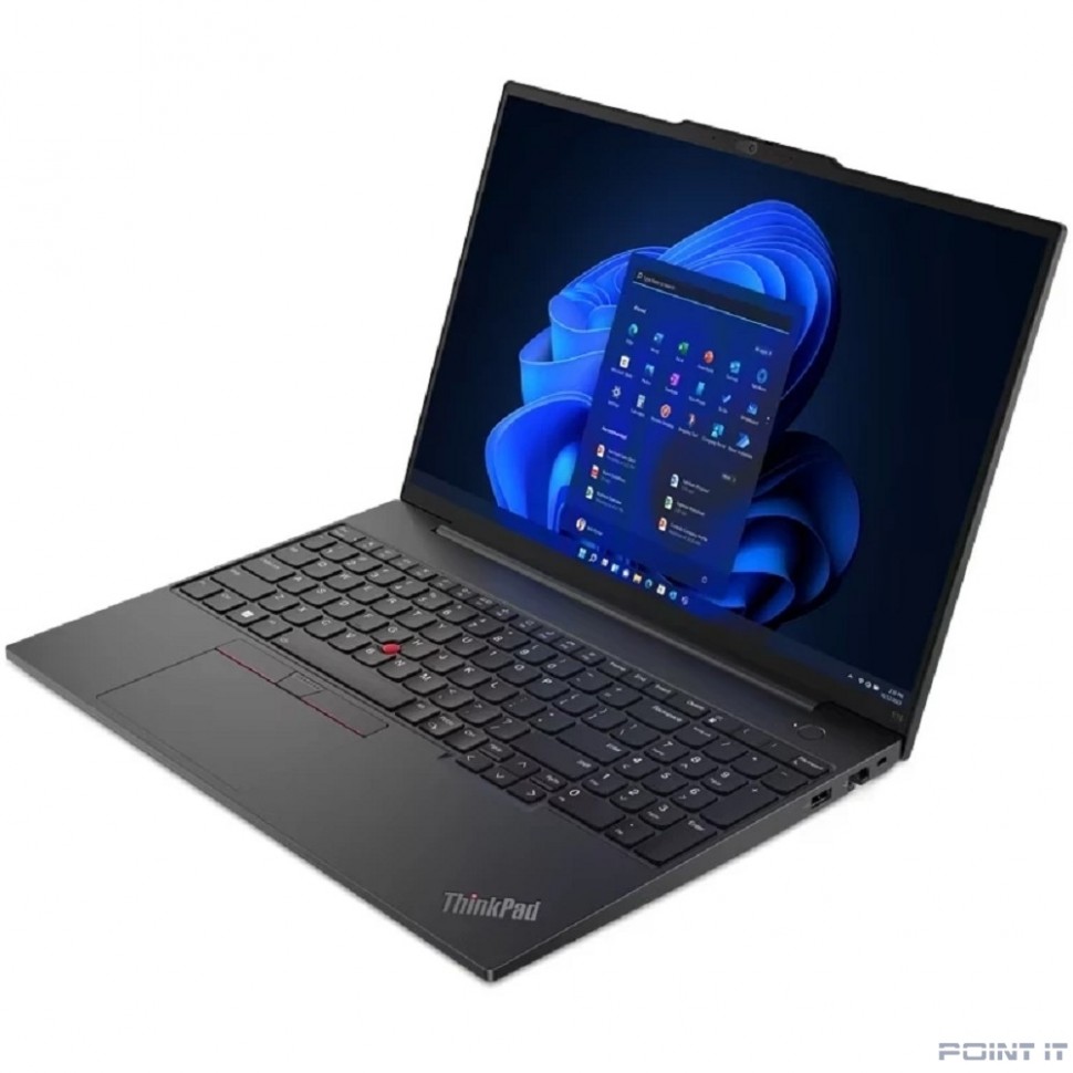 Ноутбук Lenovo ThinkPad E16 G1 [21JTS0A200] (КЛАВ.РУС.ГРАВ.) Black 16" {WUXGA IPS Ryzen 5 7530U(2.0GHz)/16GB/512GB SSD/DOS/клавиатура c подсветкой}