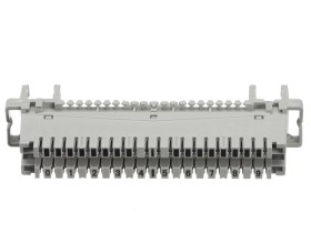 Плинт LSA Profil неразмыкаемый, ABS, 10 пар, медные контакты, универсальный, нумерация (0-9), серый NETKO Optima