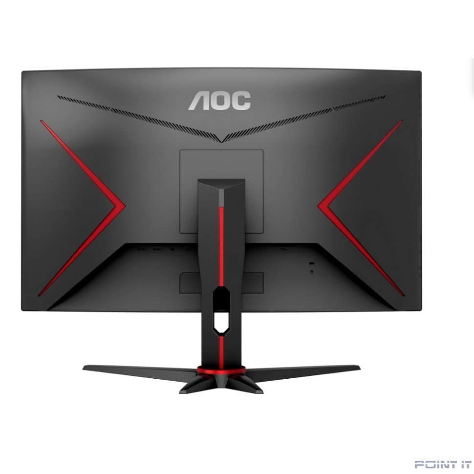 Монитор LCD AOC 27" CQ27G2SE Black-Red {VA curved 2560x1440 165Hz 1ms 178/178 250cd 2xHDMI2.0 DisplayPort1.4 высота}
