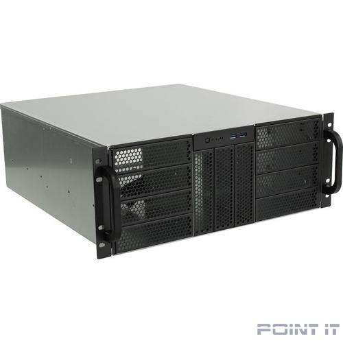 Procase RE411-D2H15-C-48 Корпус 4U server case,2x5.25+15HDD,черный,без блока питания,глубина 480мм,MB CEB 12"x10,5"