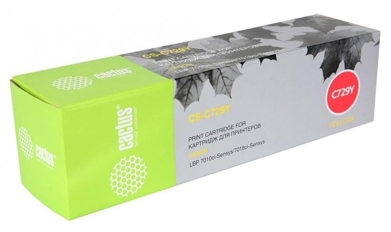Картридж YELLOW /LBP-7010C 1K CS-C729Y CACTUS