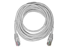 Патч-корд UTP4 cat 5е, 5,0м, BC, LSZH, серый, литой коннектор NETKO Optima