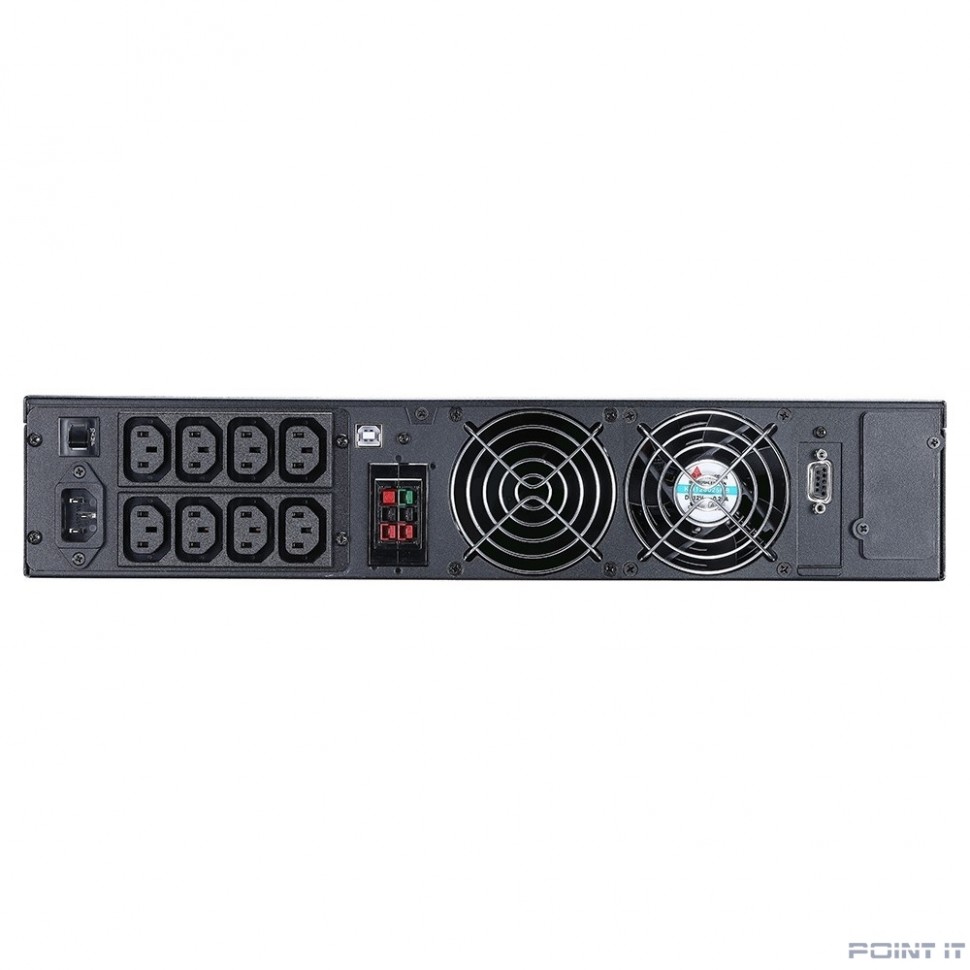 PowerCom Macan MRT-2000SE ИБП {Online, 2000VA / 2000W, Rack/Tower, IEC, LCD, Serial+USB, SNMPslot, подкл. доп. батарей} (1075913)