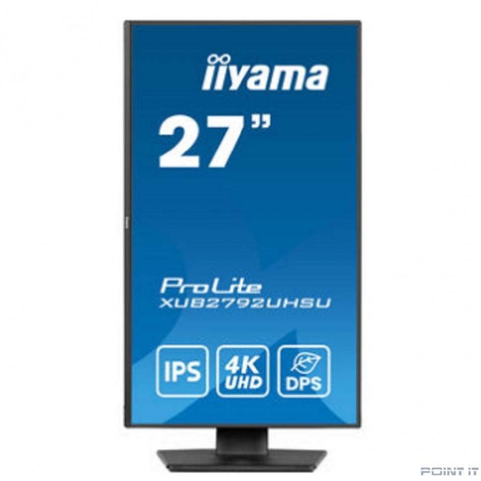 Монитор LCD IIYAMA 27" XUB2792UHSU-B6 {IPS 3840x2160 60hz 4ms 1300:1 350cd 178/178 DVI HDMI DisplayPort USB-C HAS Pivot}
