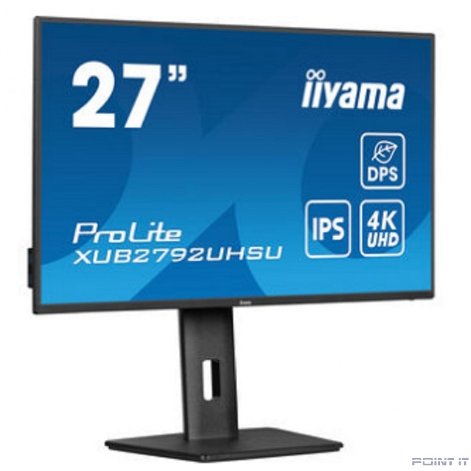 Монитор LCD IIYAMA 27" XUB2792UHSU-B6 {IPS 3840x2160 60hz 4ms 1300:1 350cd 178/178 DVI HDMI DisplayPort USB-C HAS Pivot}
