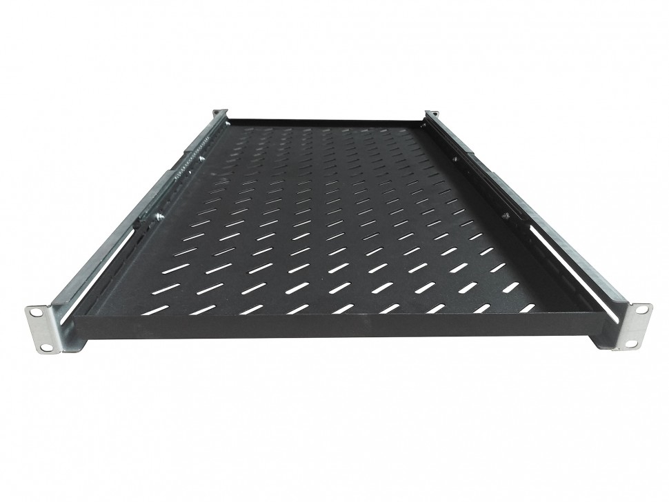 Полка выдвижная 1U для шкафа глубиной 900/1000 (482х800), черная