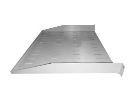 Полка консольная 1U, глубина 370, без крепежа, серая 