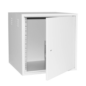 Антивандальный Шкаф 12U распашного типа, (Ш*Г*В 600*600*600мм)  19 направляющие, передняя дверь металл, замок, серый Netko M