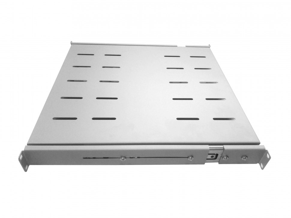 Полка выдвижная для шкафа гл. 800 (482.6*450*43.6), с ушками, серая А