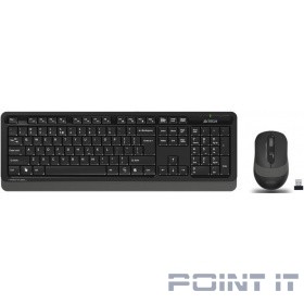A-4Tech Клавиатура + мышь A4 Fstyler FG1010 GREY клав:черный/серый мышь:черный/серый USB беспроводная [1147570]