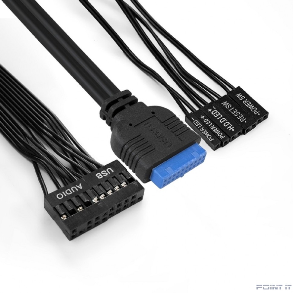 Exegate EX272744RUS Корпус Minitower Exegate QA-412U Black, mATX, <XP350, Black, 120mm>, 2*USB+2*USB3.0, Audio