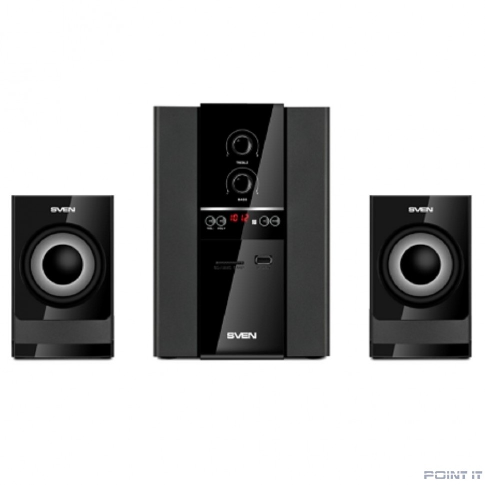 АС MS-1821, черный (44 Вт, Bluetooth, пульт, дисплей, FM, USB, SD)