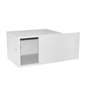 Антивандальный Шкаф 9U пенального типа, (Ш*Г*В 520*400*410мм)  19 направляющие,  передняя дверь металл, замок, серый Netko M