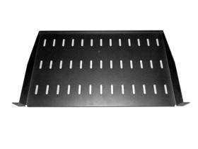 Полка консольная 1U, глубина 270, без крепежа, черная 