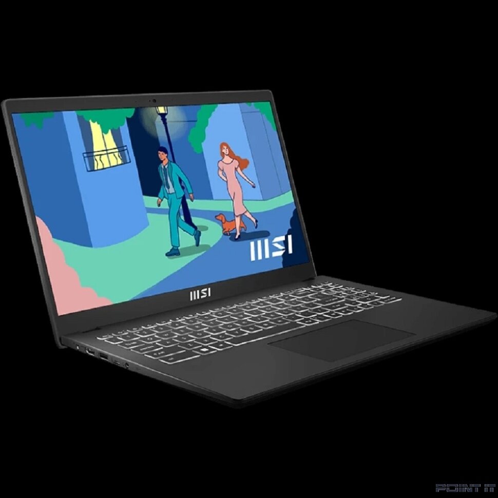 Ноутбук MSI Modern 15 B7M-472XRU [9S7-15HK12-472] Black 15.6" {FHD Ryzen 7 7730U/16Gb/SSD1Tb/15.6"/NoOS}