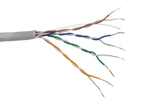 Кабель UTP4 cat.5е, одножильный, 305м, Cu, Проходит Fluke тест, серый, NETKO Optima Gold