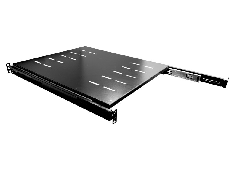 Полка выдвижная 1U для шкафа глубиной 800-1000 (482.6*550*43.6), черная