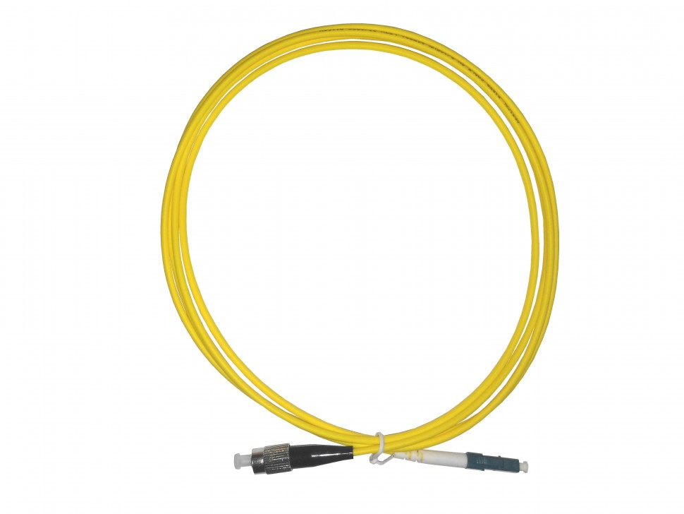 Патч-корд оптический переходной LC-FC/UPC SM Simplex 3.0мм 9/125, 2м, LSZH