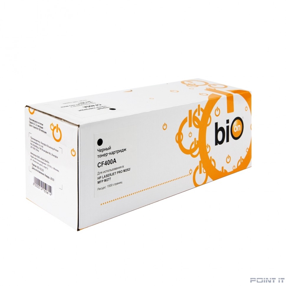 Bion CF400A Картридж для HP Laser Jet Pro M252, MFP M277 BLACK 1500 страниц [Бион]
