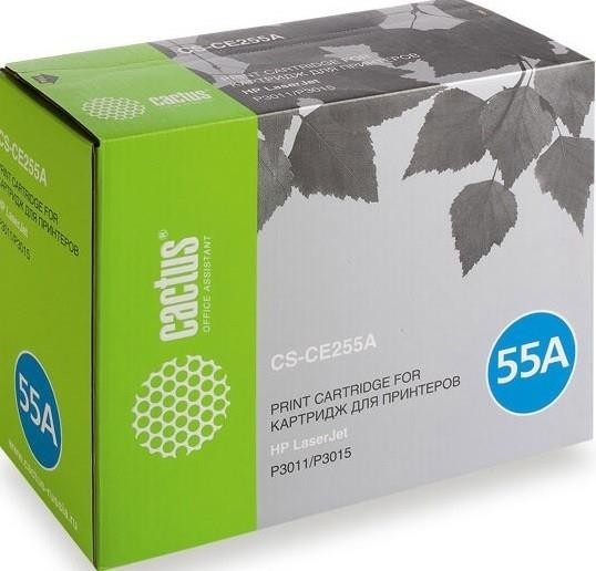 Картридж BLACK /LJ P3015 6K CS-CE255AS CACTUS