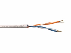 Кабель U/UTP2 cat.5е, 500м, 2 пары 24 AWG BC, одножильный, неэкранированный, серый, NETKO Expert  