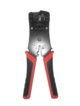 N-N468B Инструмент для обжима (кримпер) 8p8c(RJ-45), 6p6c(RJ-12), 6p4c(RJ-11), 4p4c, 4р2с параллельного действия, NETKO Optima
