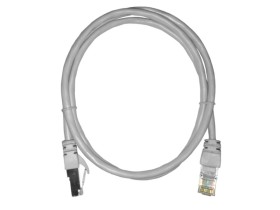 Патч-корд FTP4 cat.5е, 1.0м, BC, LSZH, серый, литой коннектор NETKO Optima