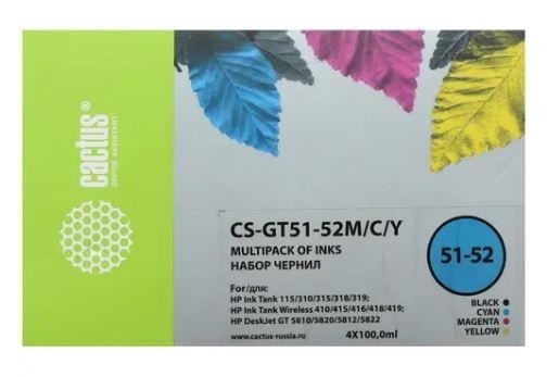 Чернила COLOR 4X100ML /GT5810 CS-GT51-52M/C/Y CACTUS