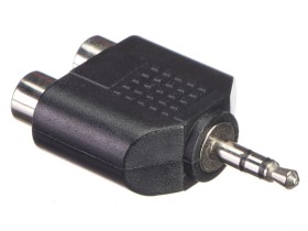 Переходник 2 гнезда RCA - штекер 3,5 стерео, NETKO Optima