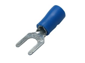 Вилочный кабельный наконечник SV 2-4 (НВИ d=4.3мм) 1,5-2,5мм2, изолированный, синий, 100шт., NETKO Optima