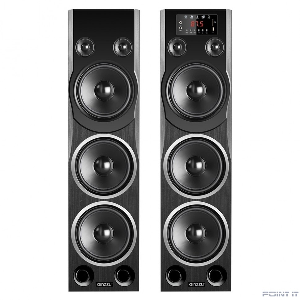 Ginzzu GM-329, Акустическая система 2.0, 2x120W/BT/USB/SD/FM/AUX/ДУ