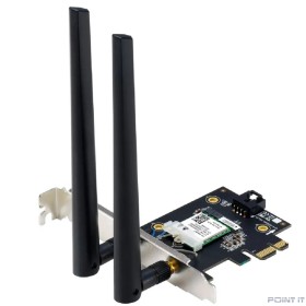 Сетевой адаптер Wi-Fi+ Bluetooth ASUS PCE-BE6500, Wi-Fi 7 BE6500, BT 5.4, PCI-Express x 1 (PCE-BE6500)