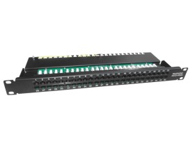 Патч-панель телефонная UTP, 19, 50 портов RJ45, cat.3, 1U, Krone Type, SB
